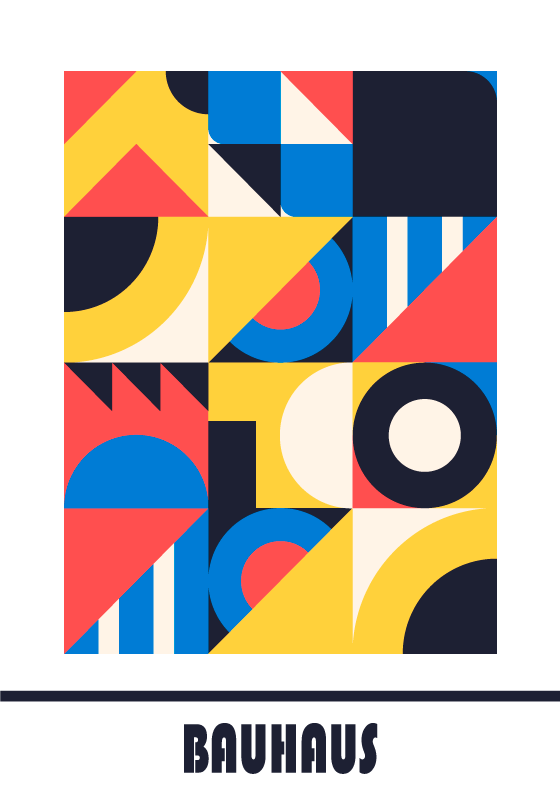 Bauhaus poster design - TenStickers