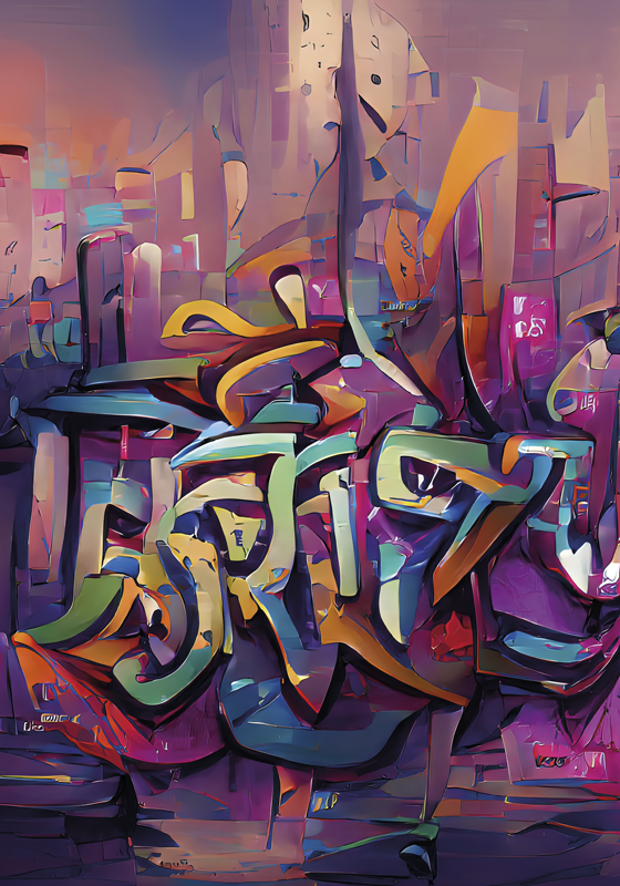 Sticker mural graffiti et manettes de jeu personnalisé - TenStickers