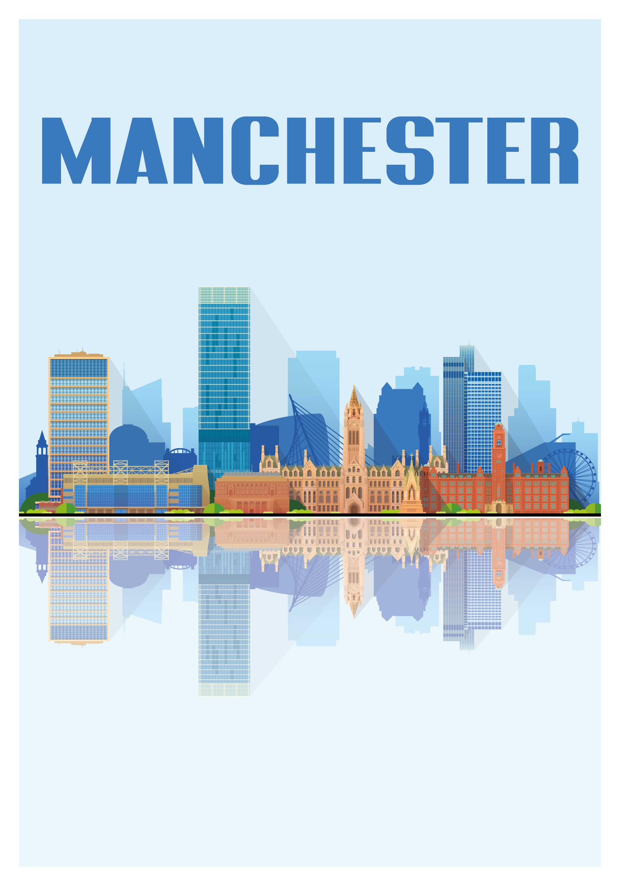 Manchester city poster TenStickers