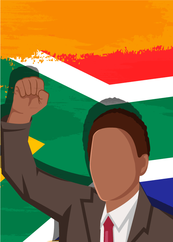 Mandela art poster print TenStickers
