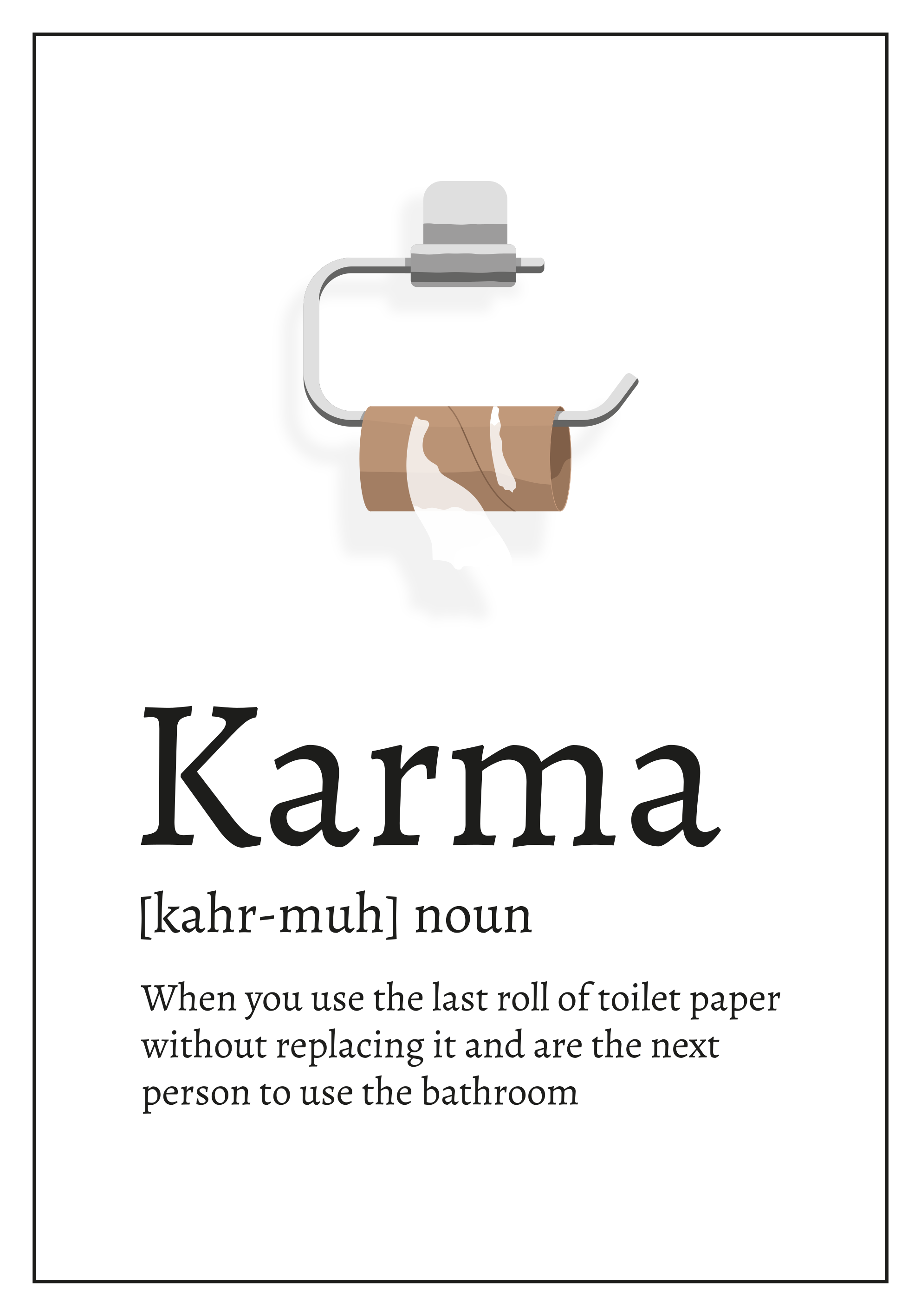 Karma definition poster - TenStickers