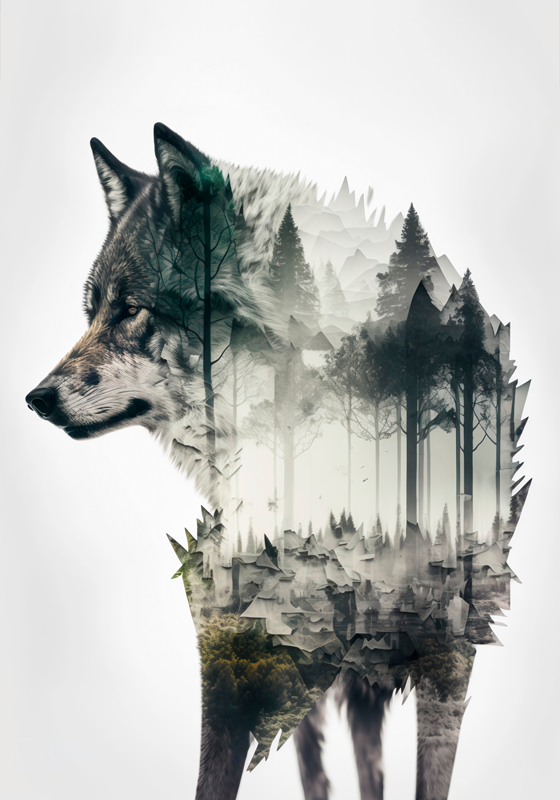 Loup Animal Poster Mural XXL