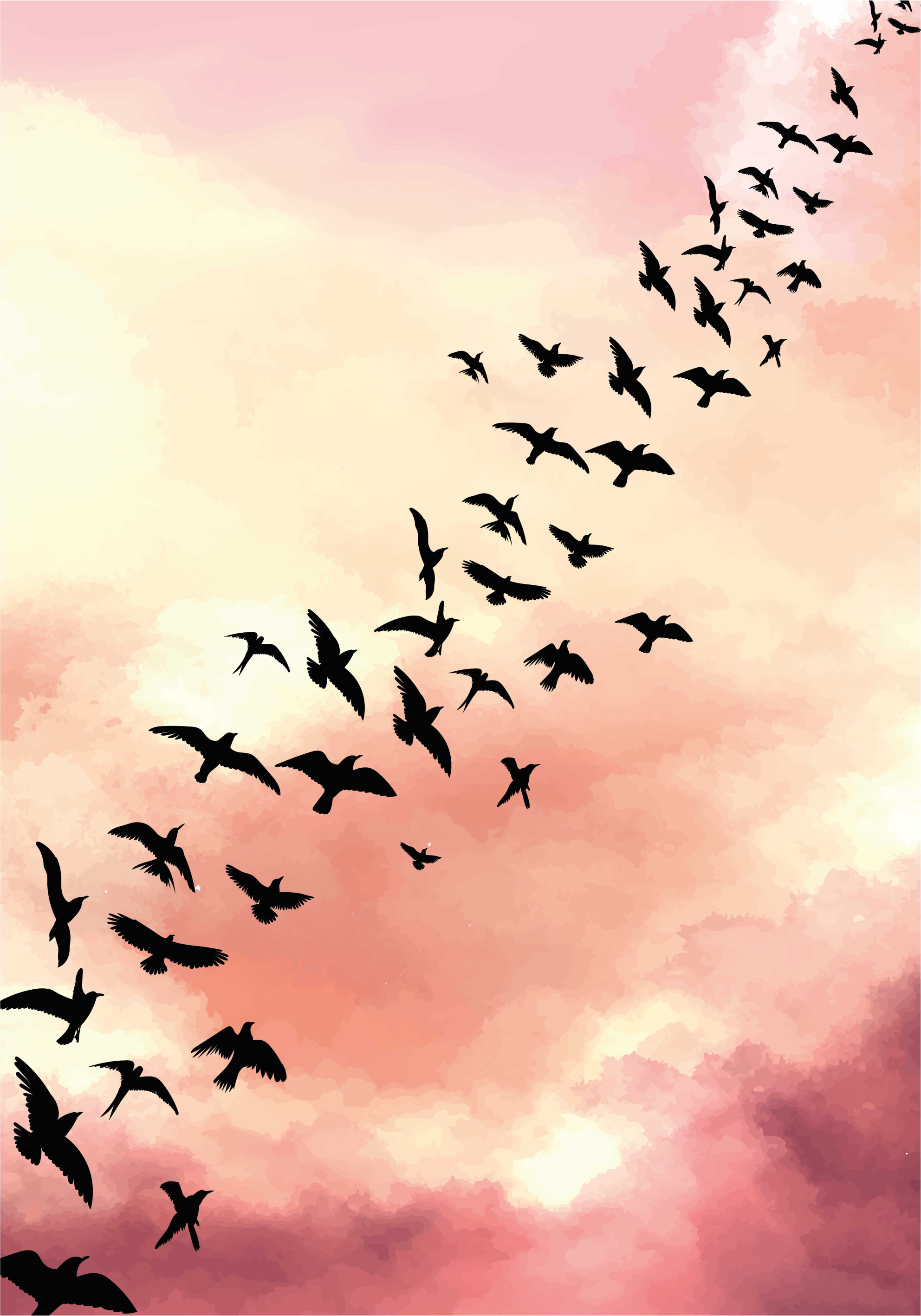 Flying Birds poster - TenStickers