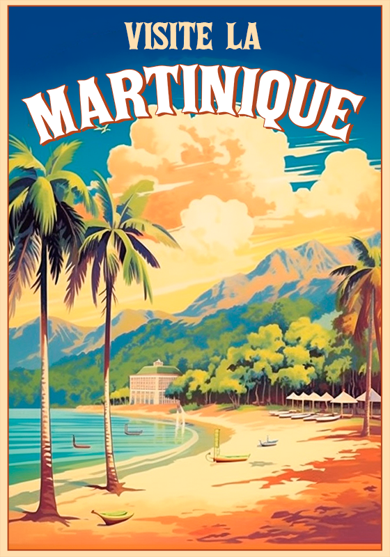Poster Voyage En Martinique TenStickers Poster Voyage En Martinique TenStickers