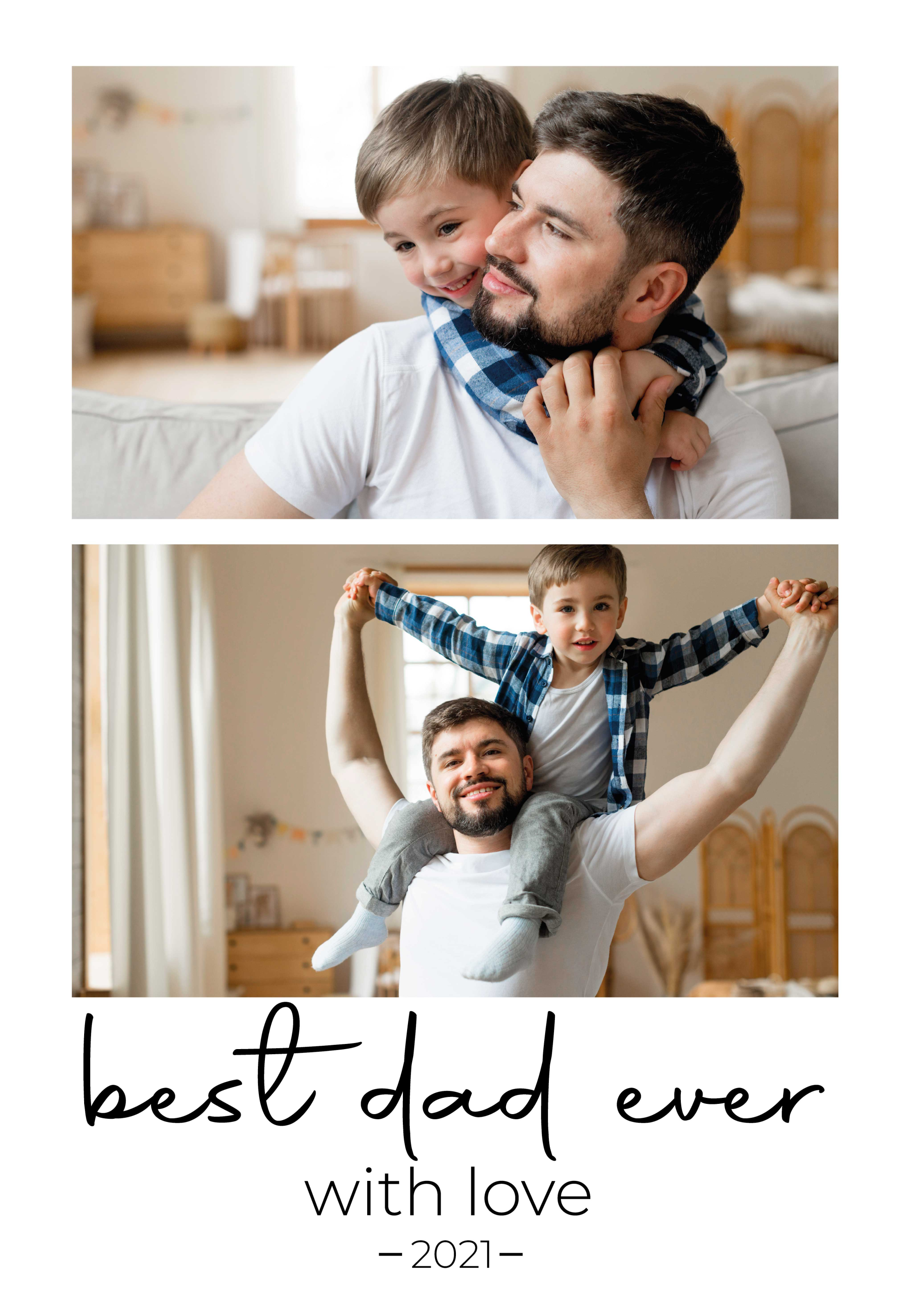 En iyi baba oturma odası afiş - TenStickers