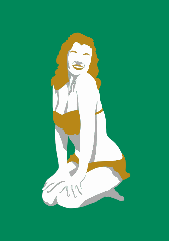 50s movie star pin-up poster - TenStickers