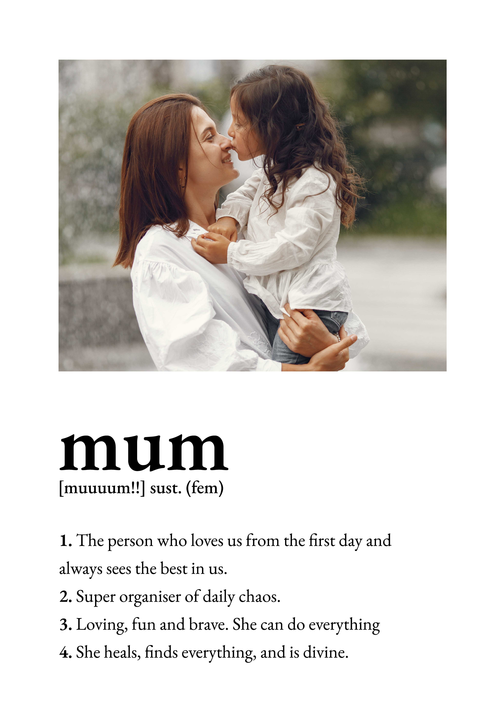 Mor definition en plakat stue - TenStickers