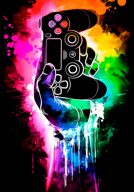 Poster joc video explozie gamer - TenStickers