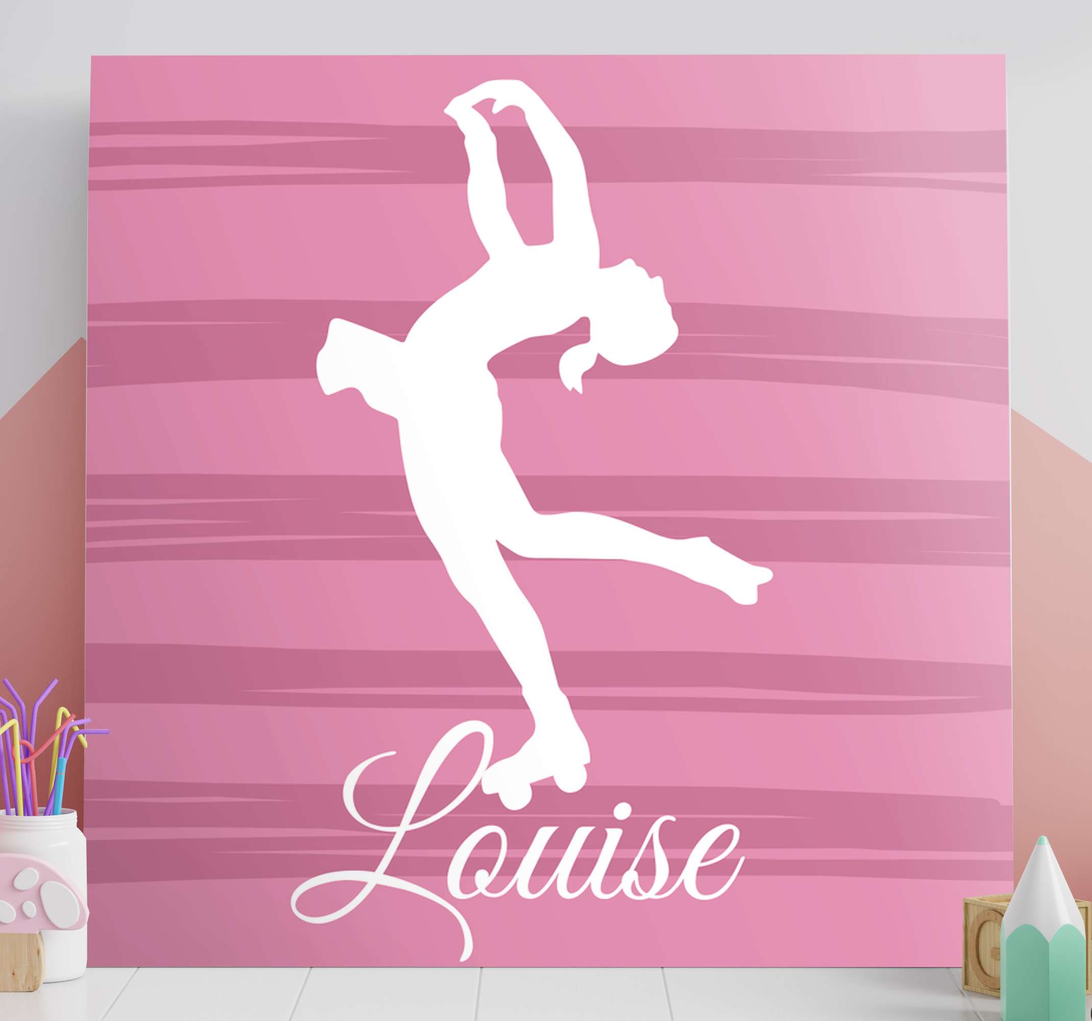 Tableau Personnalise Patineur Artistique Personnalise Tenstickers