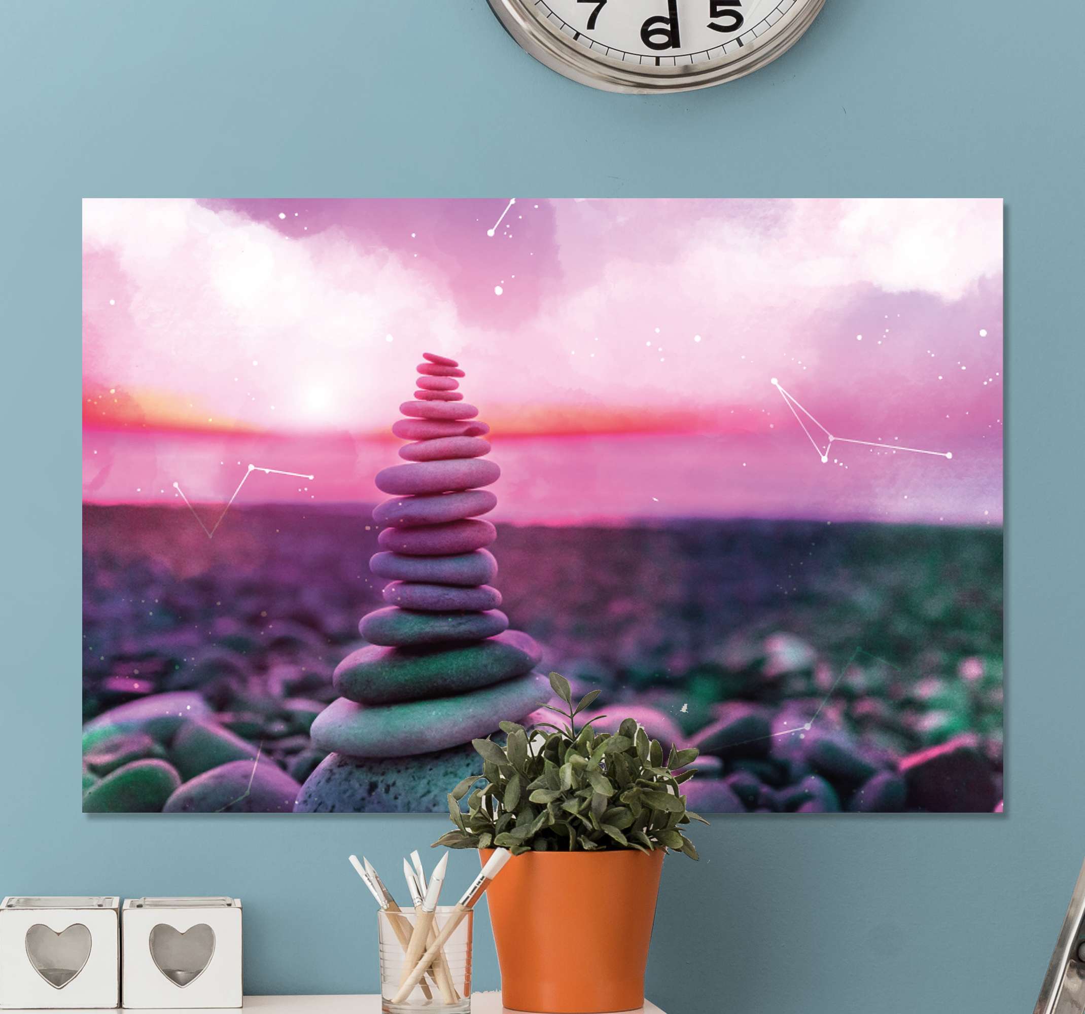 Zen Stones Canvas Art Print Tenstickers