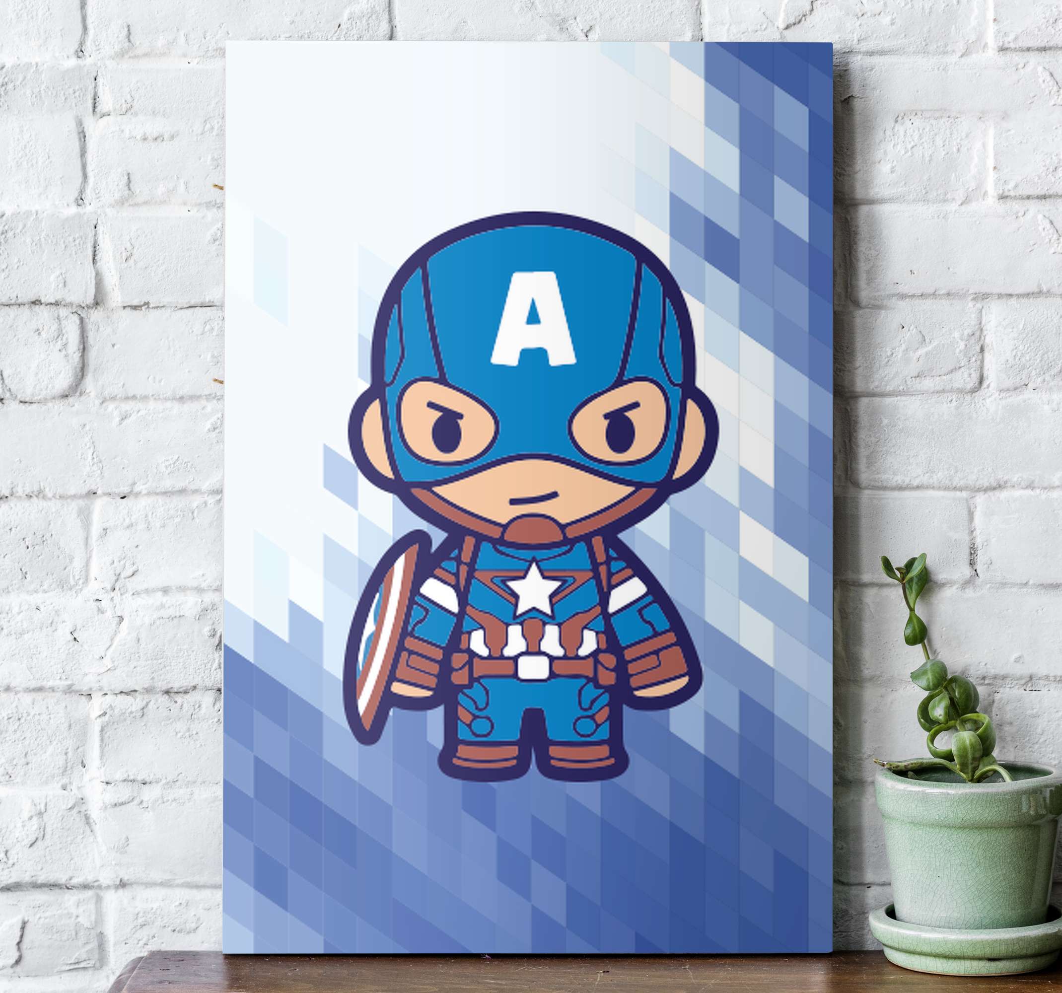 Captain America superhero wall art - TenStickers