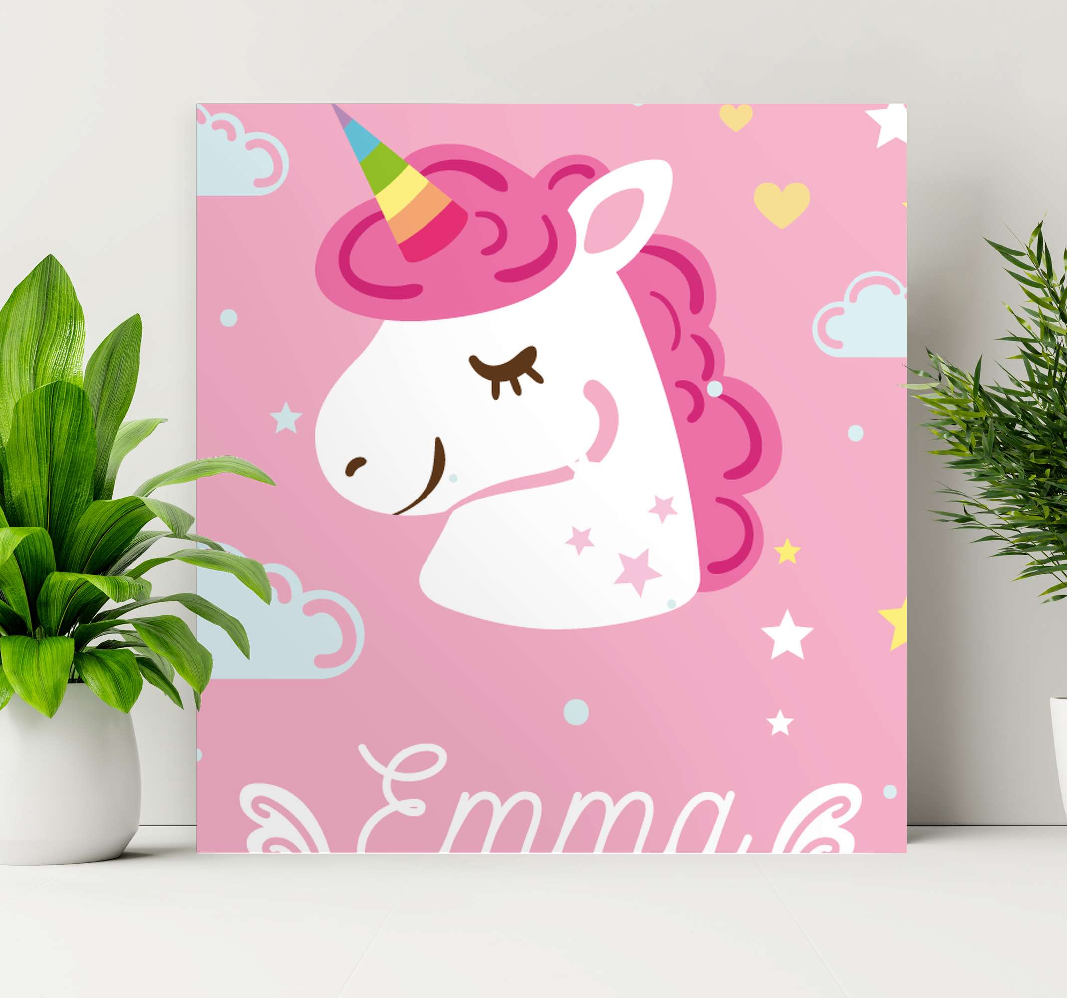 Arte da parete personalizzata per unicorno, bambina, stampa del nome  unicorno, poster personalizzato per unicorno, regalo per bambina, arte da  parete per bambina, regalo personalizzato -  Italia