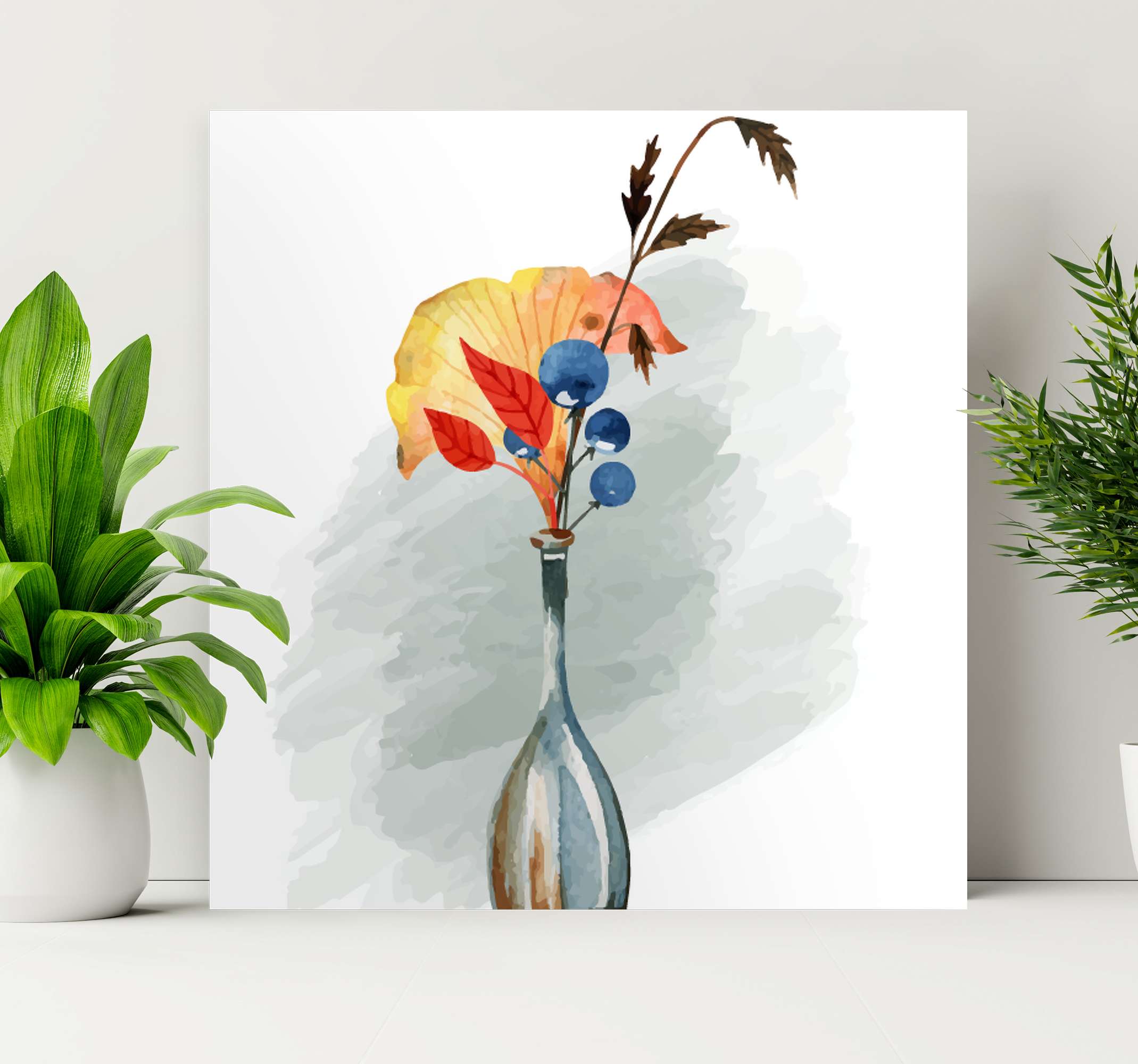 Flowers office canvas art TenStickers