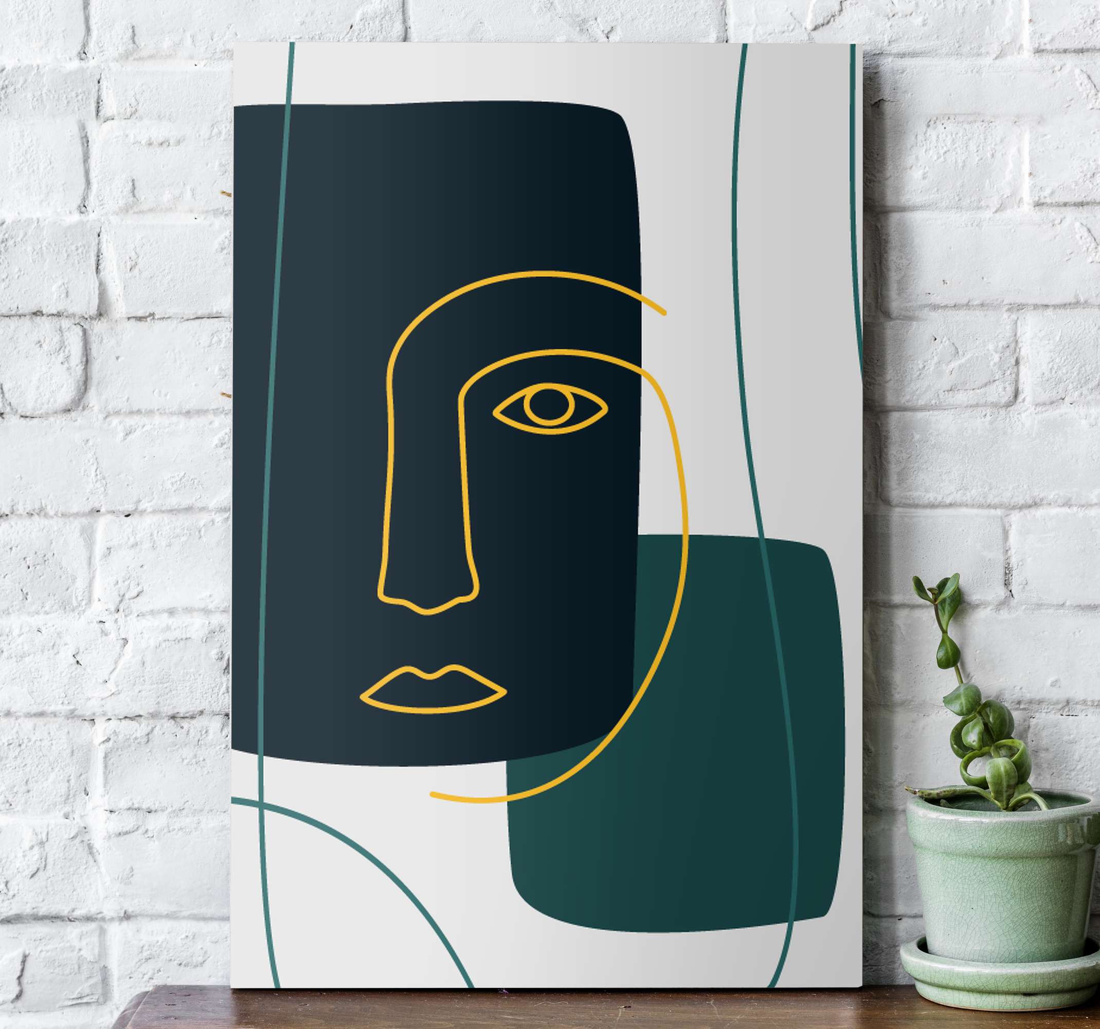 Abstract office canvas art