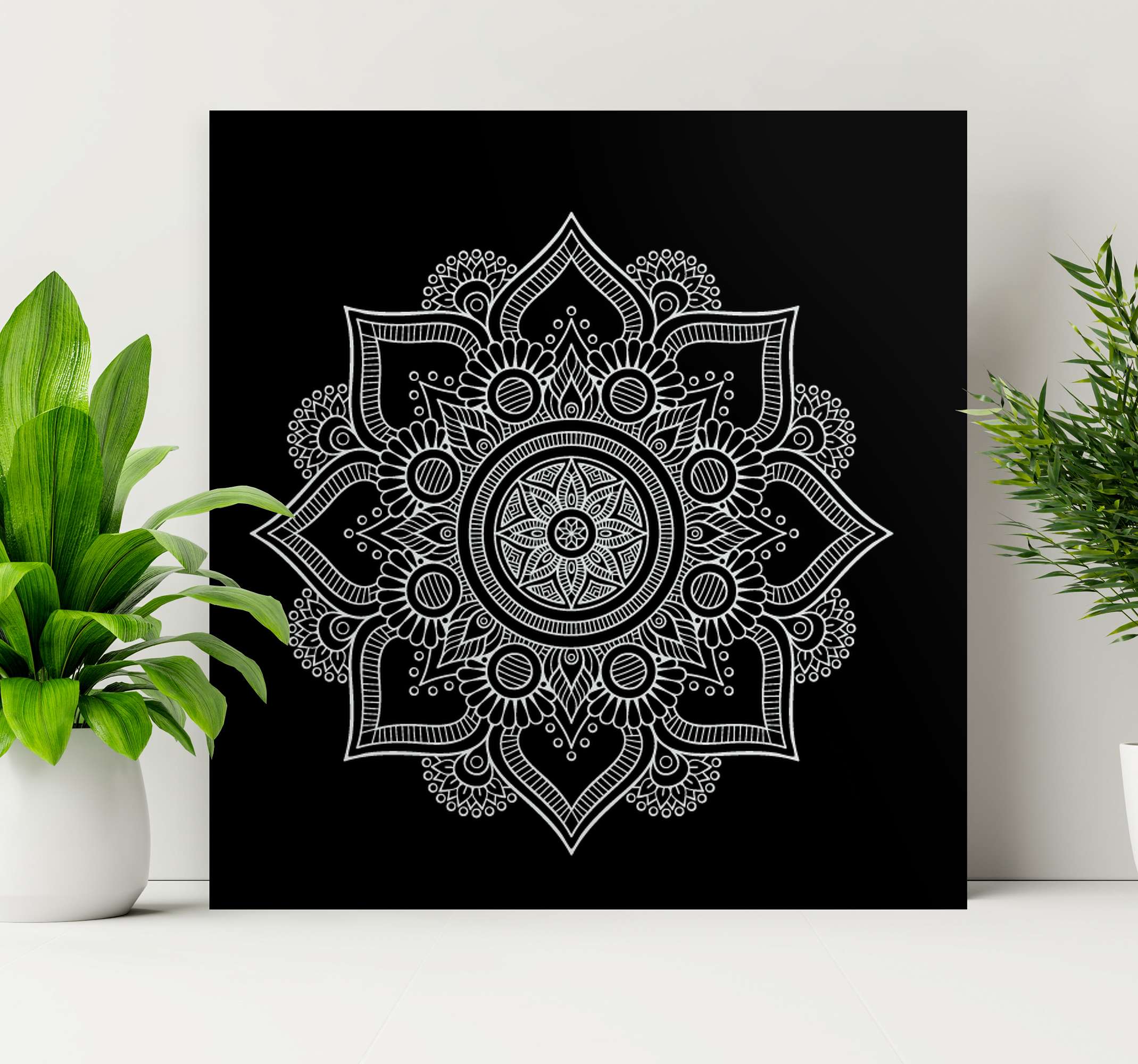 Mandala colorful with print wall art - TenStickers