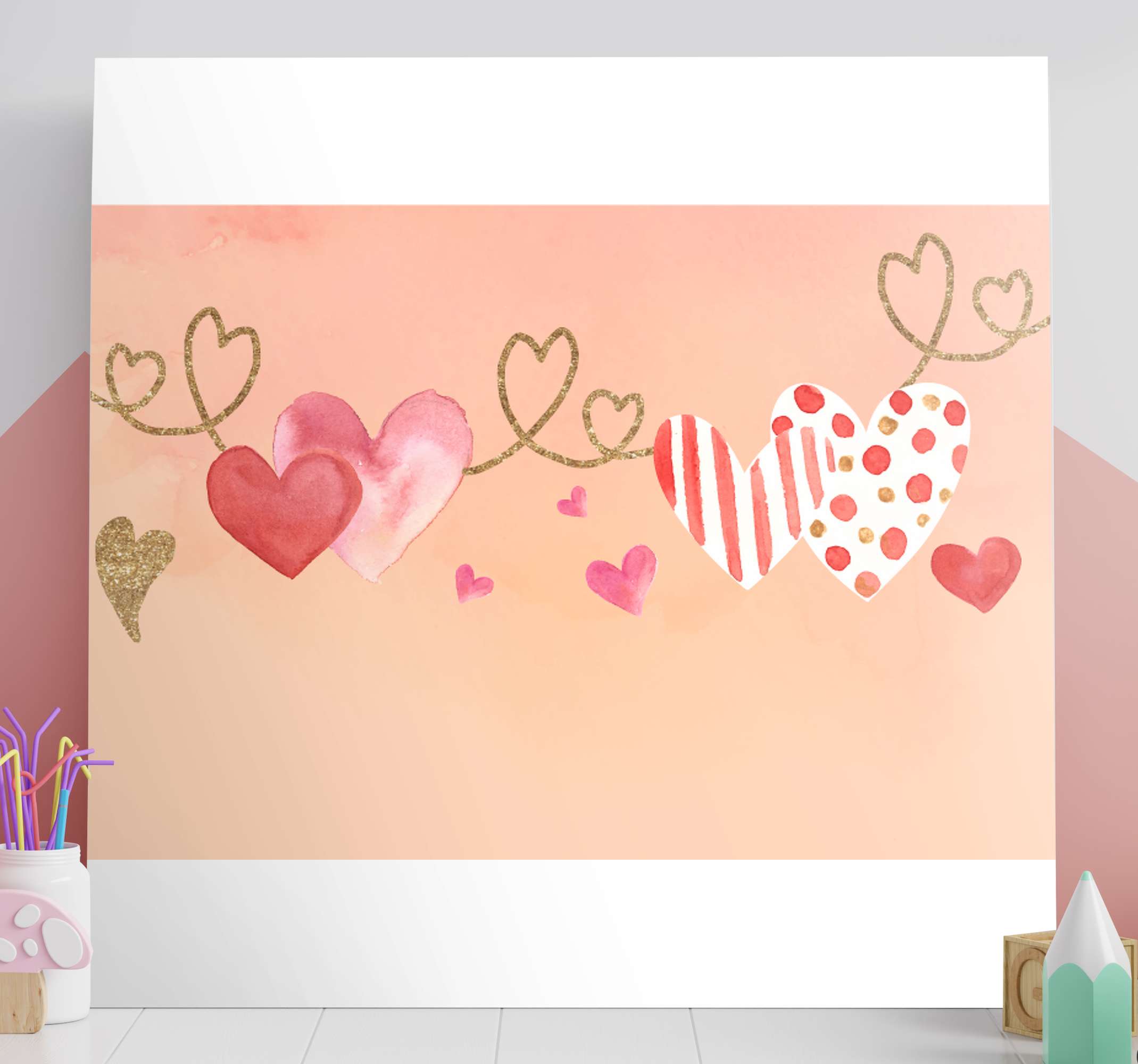 Leinwandbild Hochzeit Corazon Liebe Tenstickers