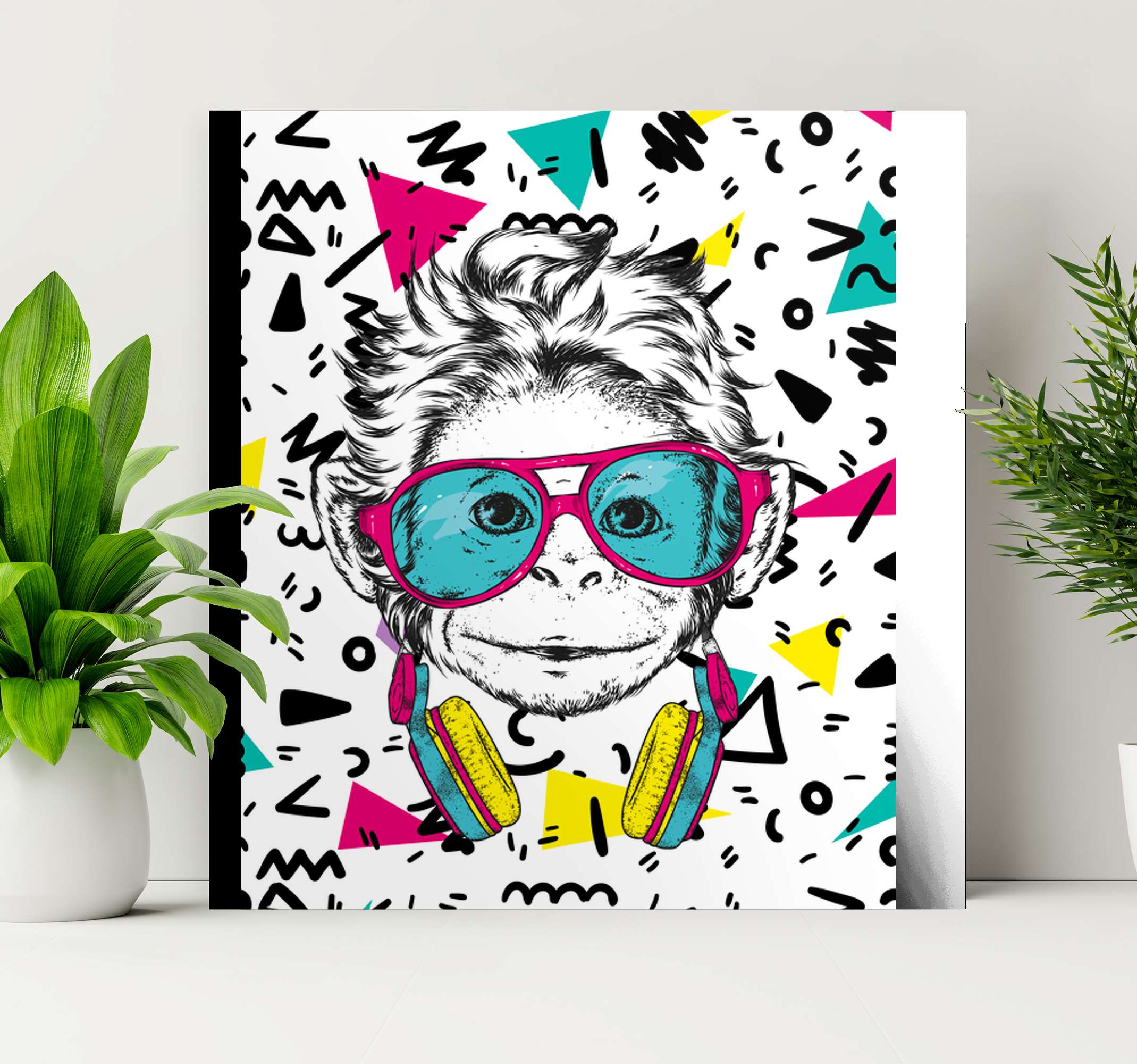 Funky monkey teen canvas prints TenStickers