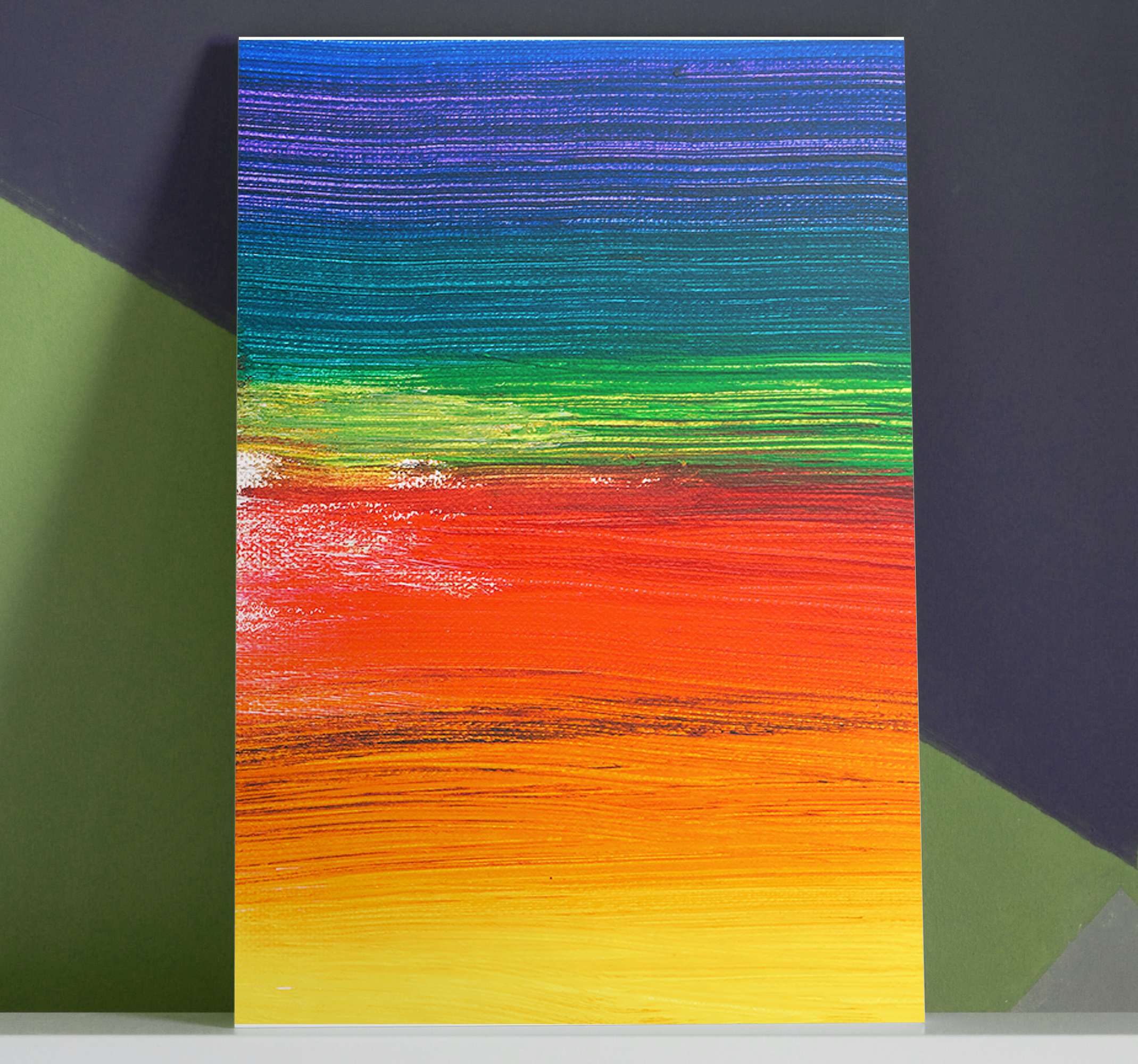 Quadro Decorativo de arte Cor de respingo do arco-íris TenStickers. Quadro Decorativo de arte Cor de respingo do arco-íris. Impressão de arte em tela de pintura abstrata colorida para decorar qualquer espaço de interesse para apresentá-lo com um efeito de realce de arte colorida.