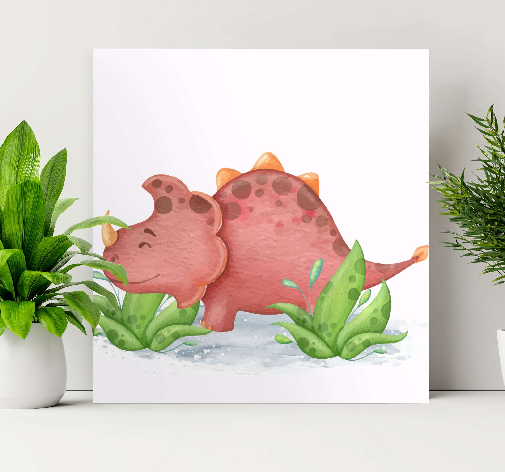 Quadro Decorativo dinossauro Desenho animado infantil dinossauros -  TenStickers