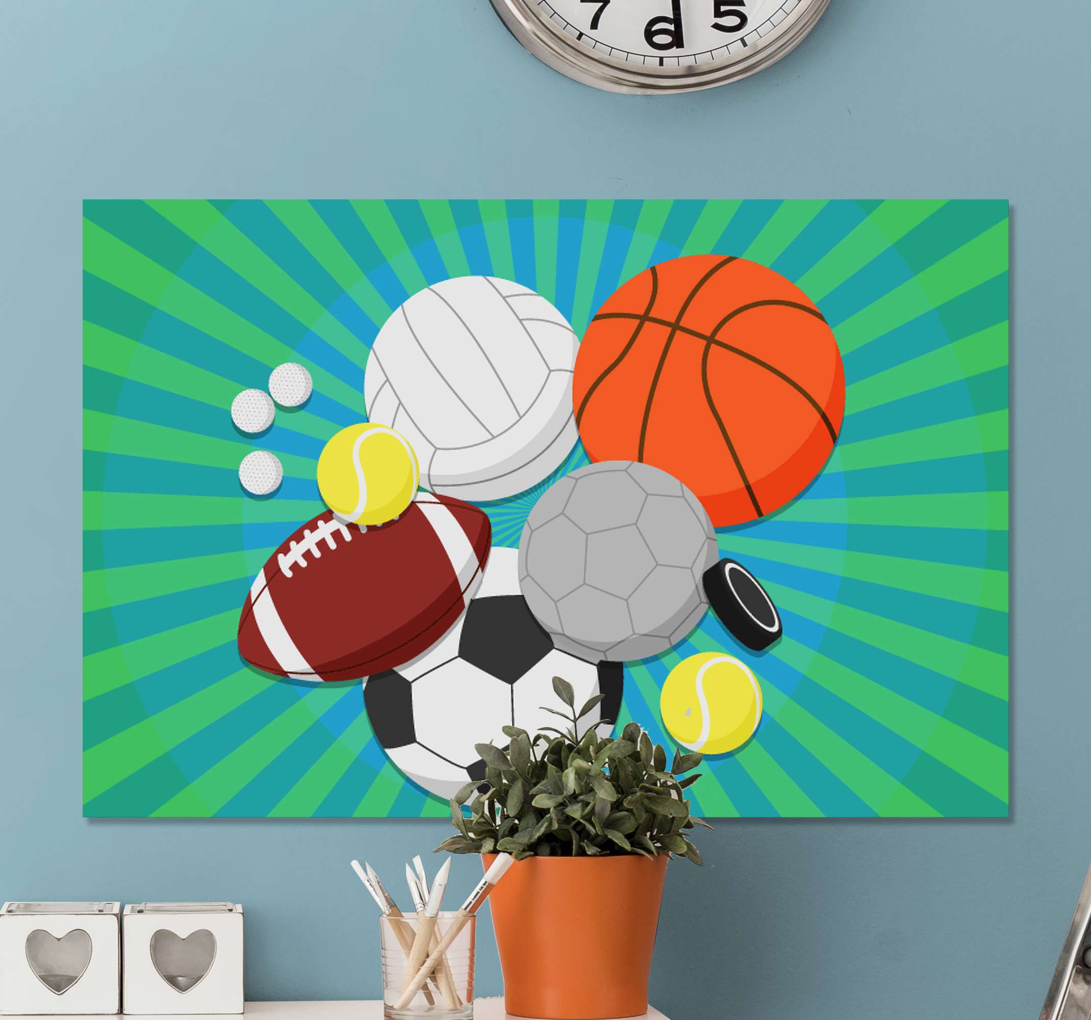 Conjunto de 2 tapetes de porta, futebol futebol esporte abstrato