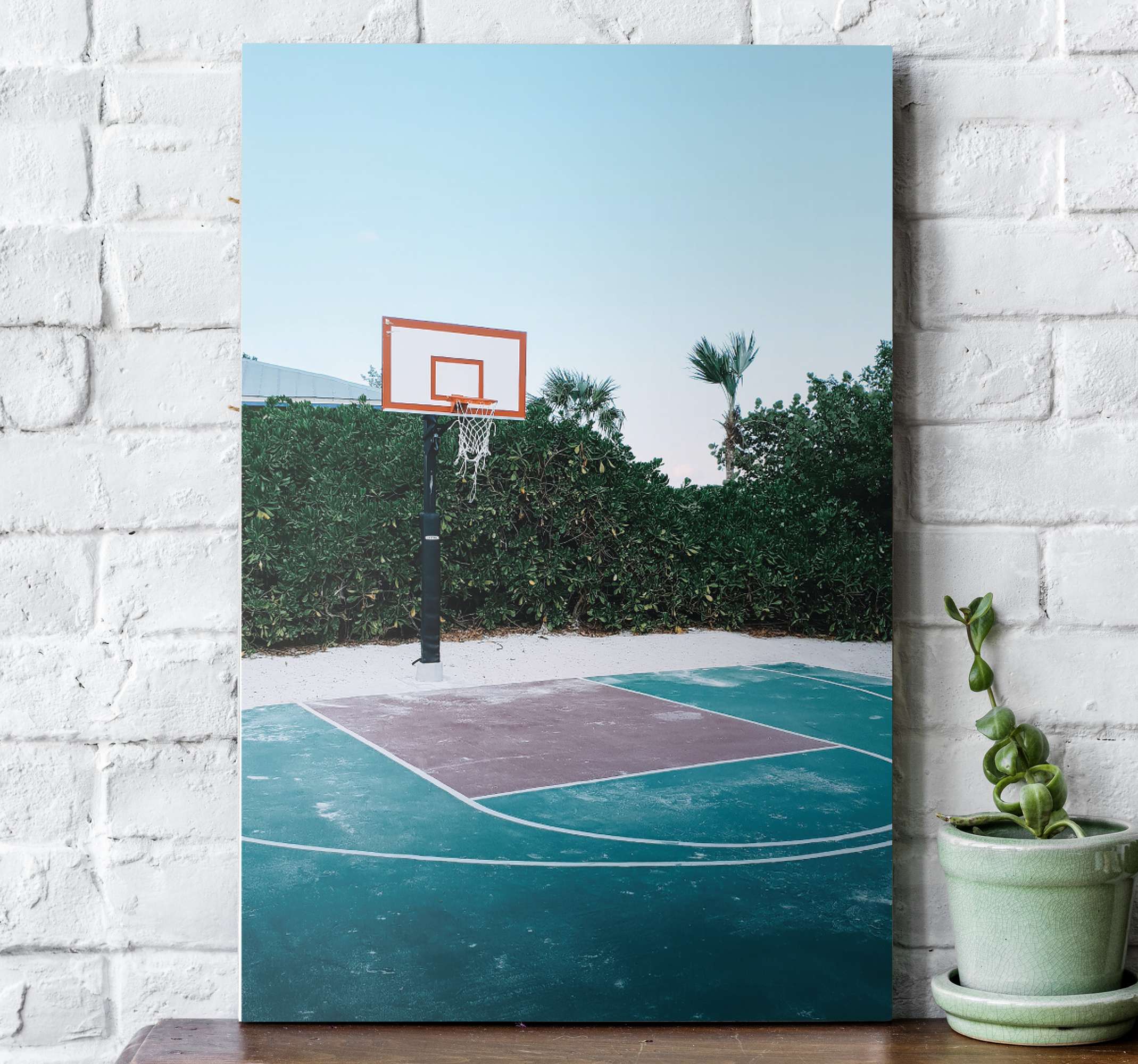 cool basketball court wallpaper