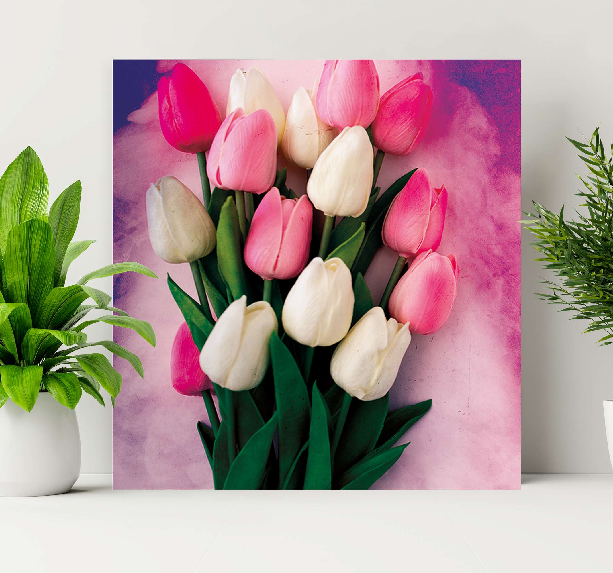 Cuadro flores Tulipanes de colores - TenVinilo