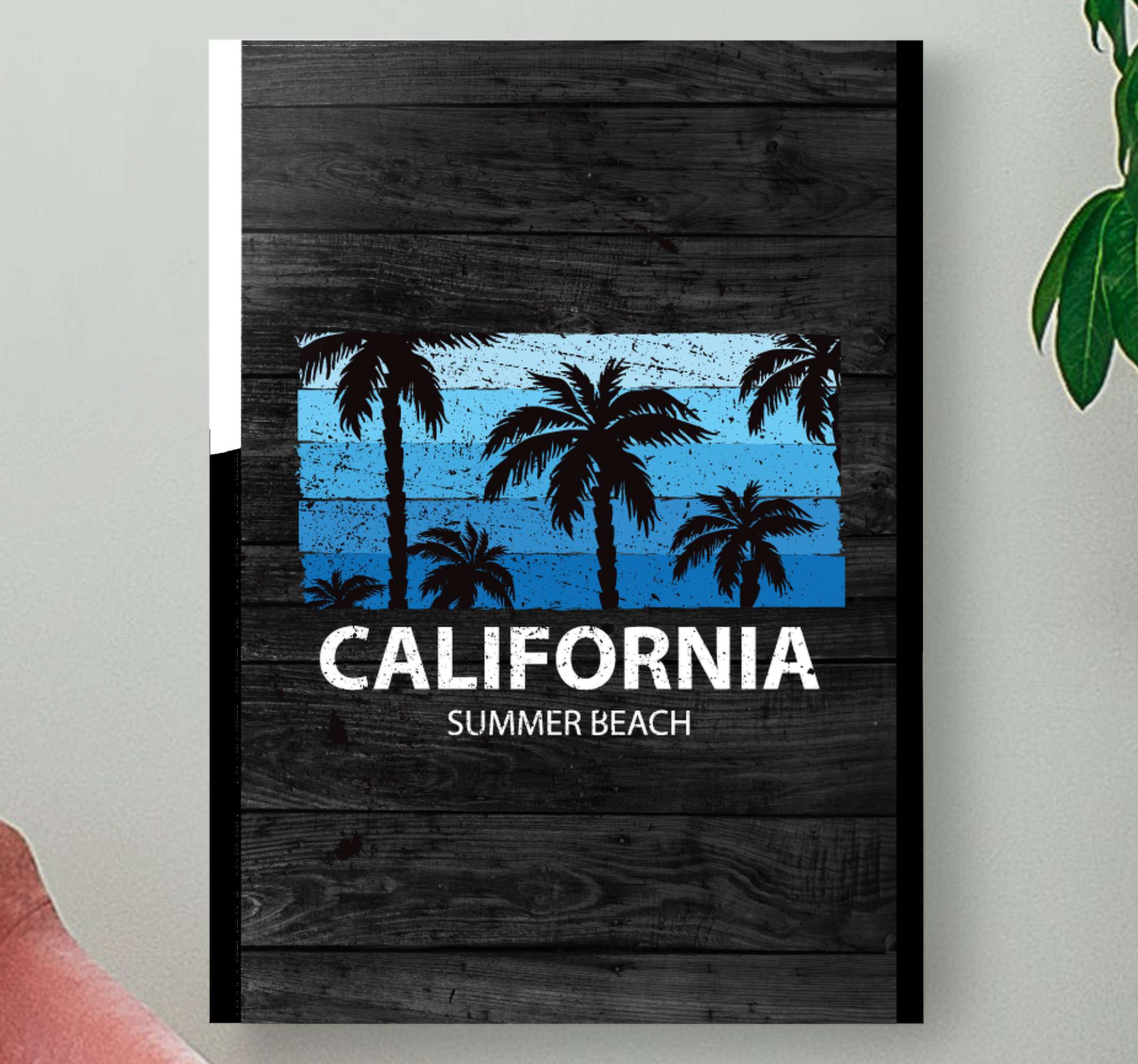California Summer Beach Poster Canvas Pictures Tenstickers