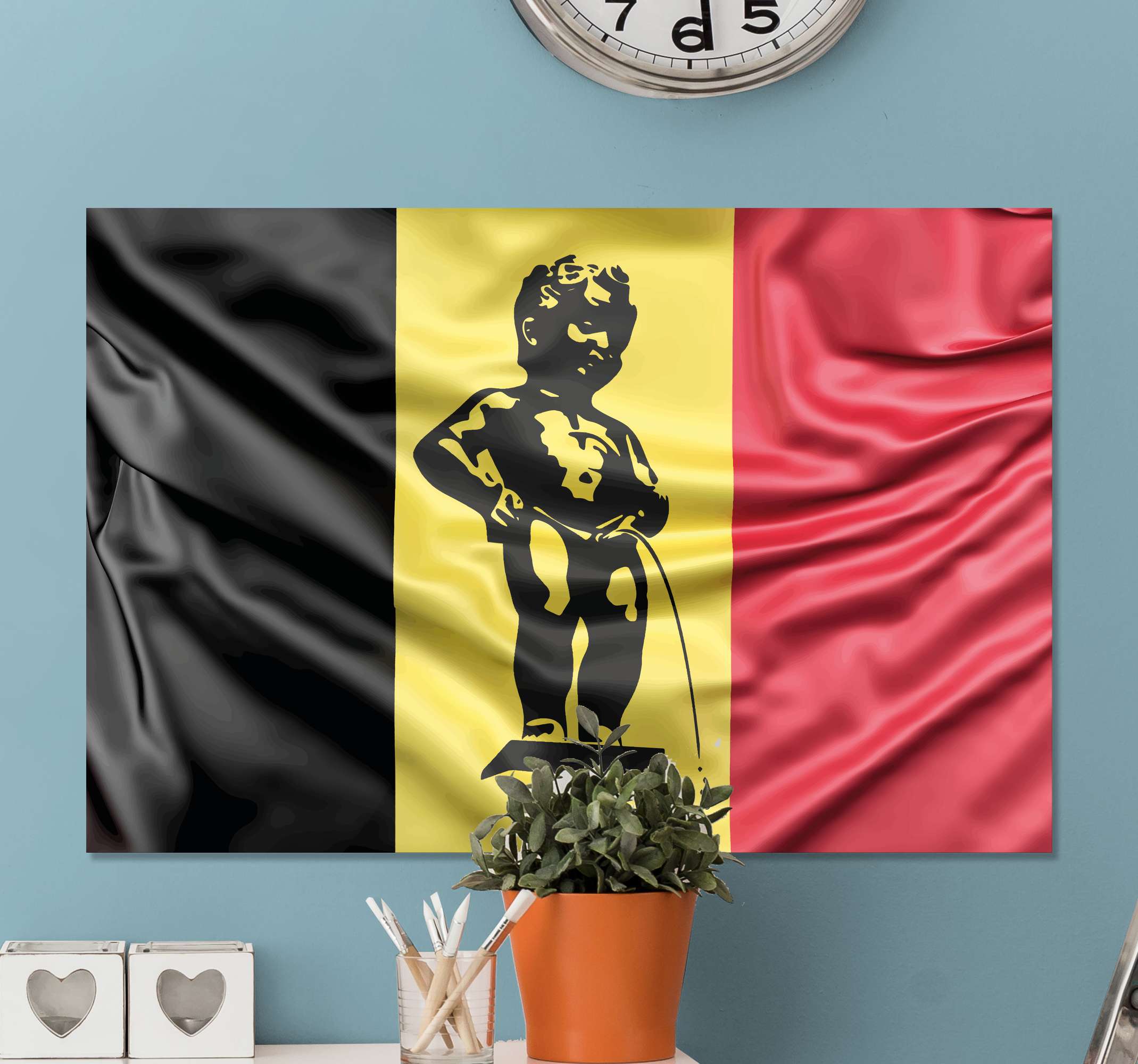 Tableau Moderne Illustration Cool De Manneken Pis Tenstickers