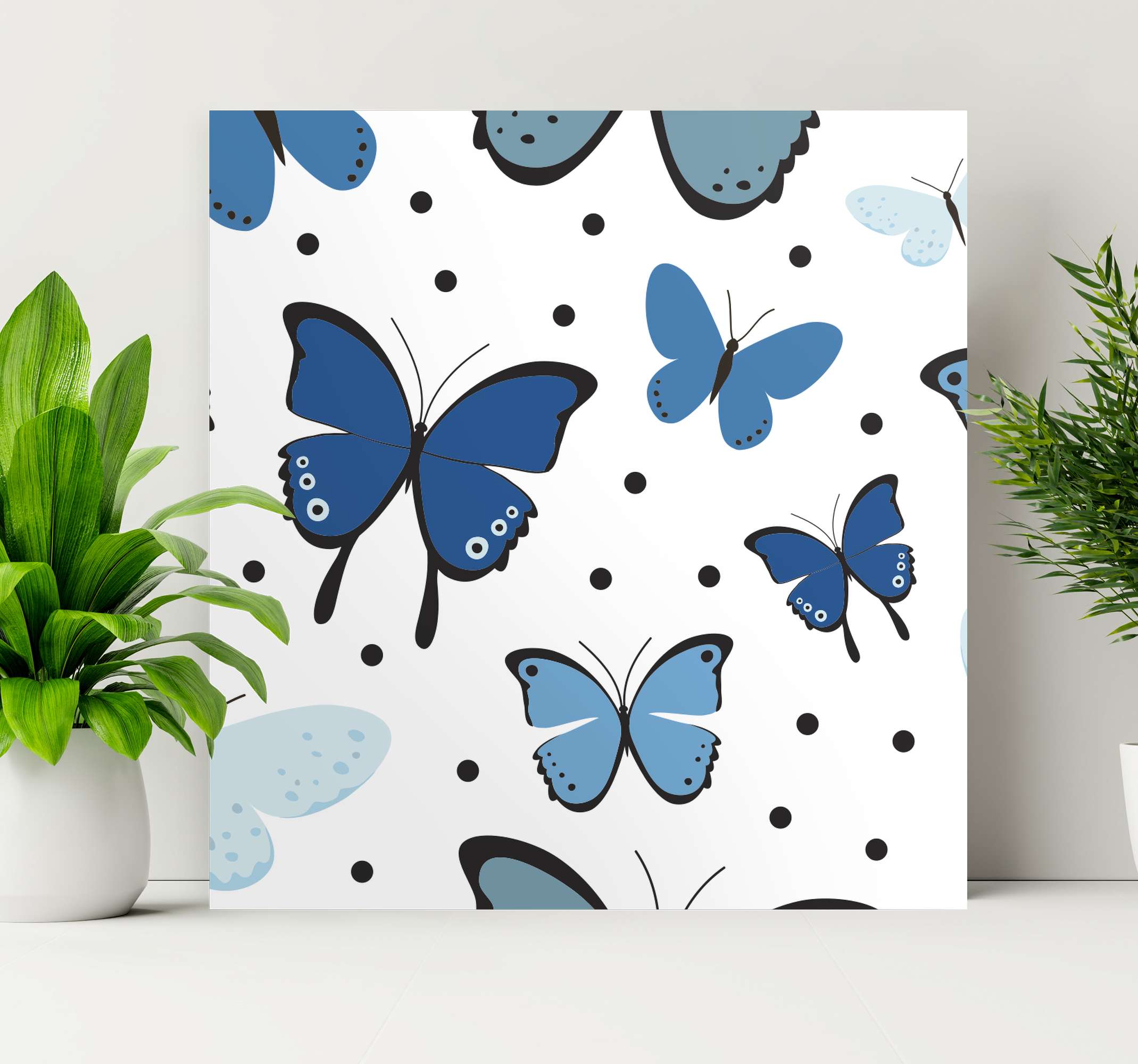 Sticker mural Chat et nœud papillon - TenStickers