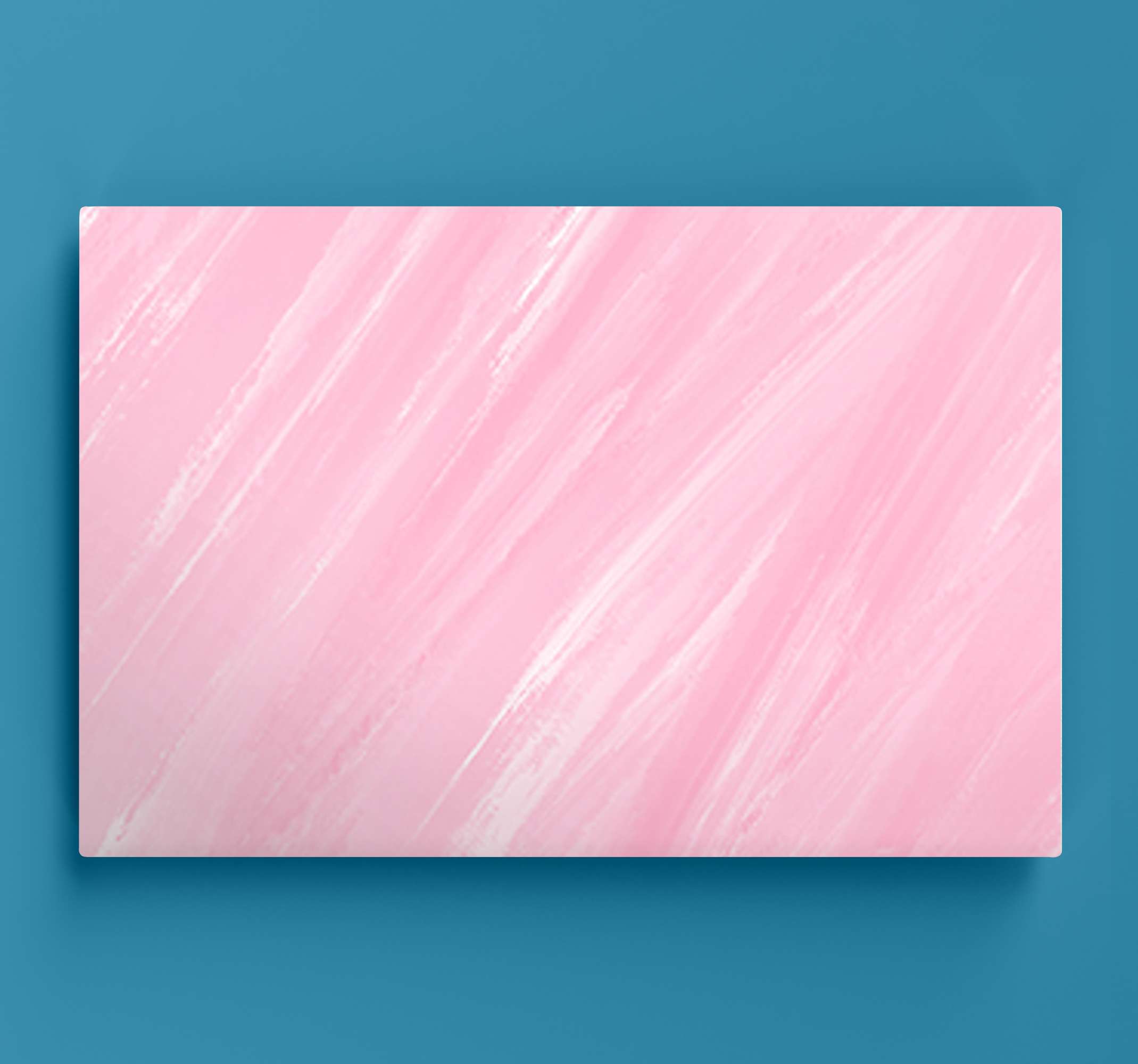 Cuadro artístico Pintura rosa estilo kawaii - TenVinilo