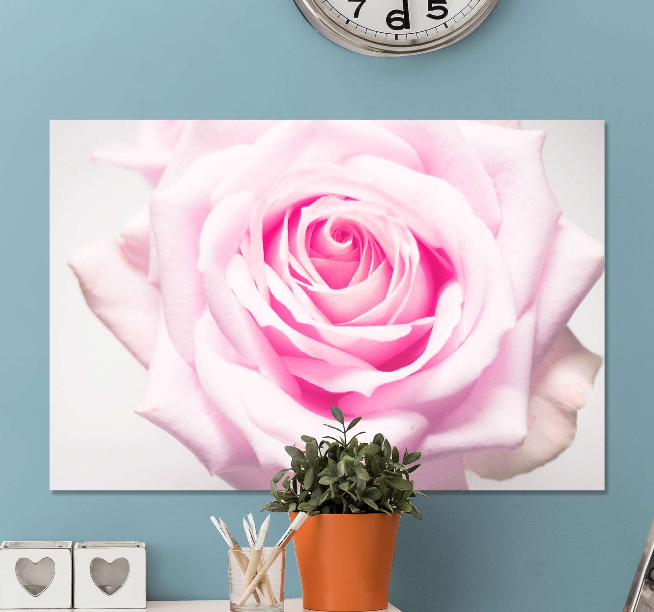 Elegant flowers in pink flower wall decor - TenStickers