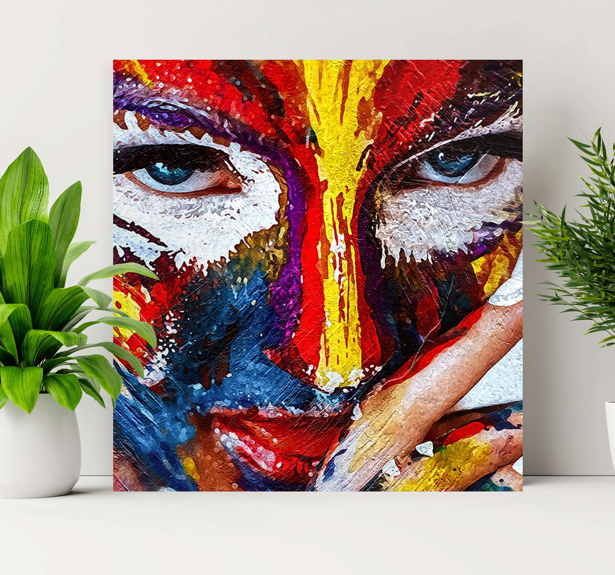 Cuadro artístico Mujer pintada al óleo - TenVinilo