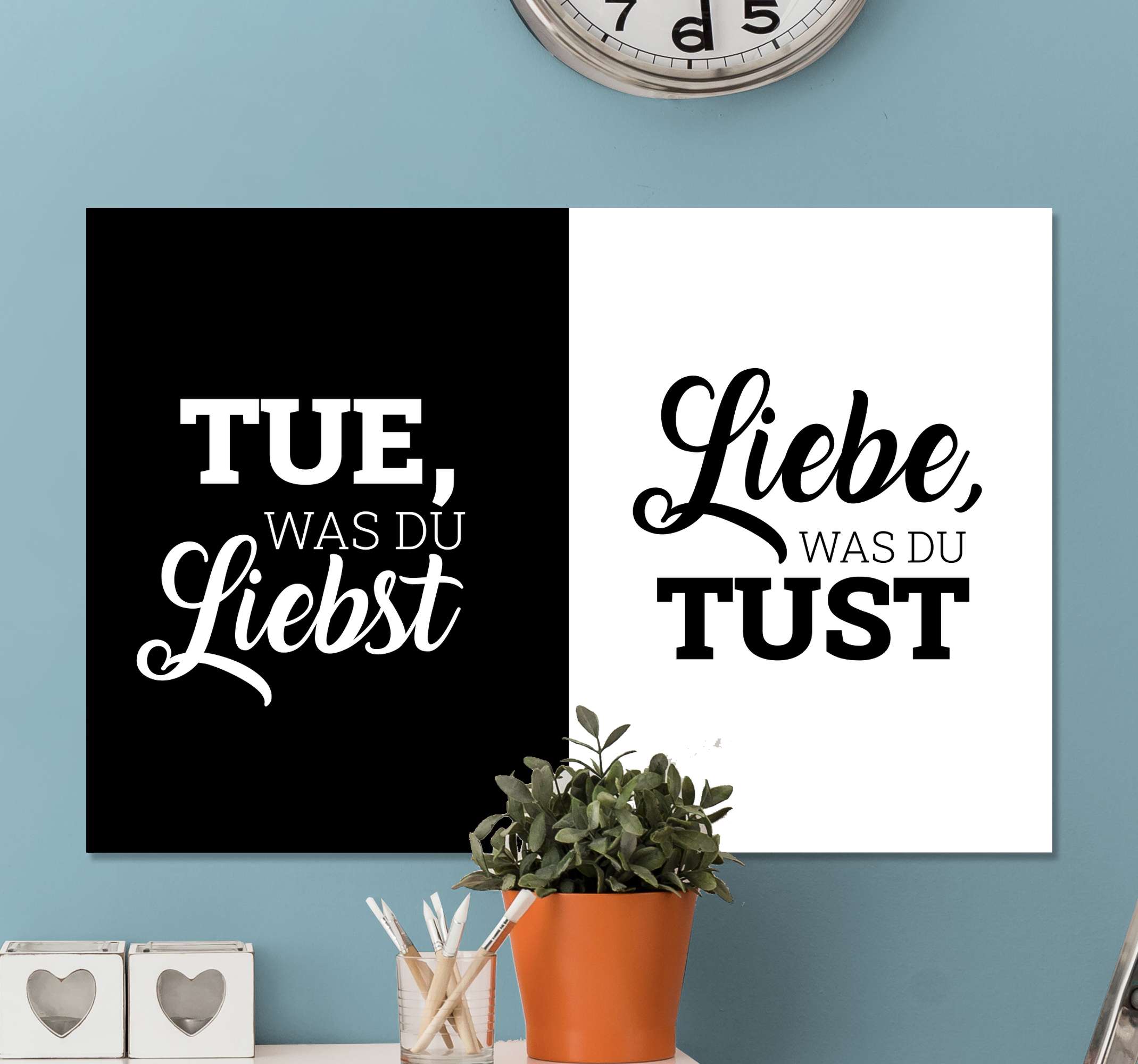 Wandbilder Büro Tue was du liebst TenStickers