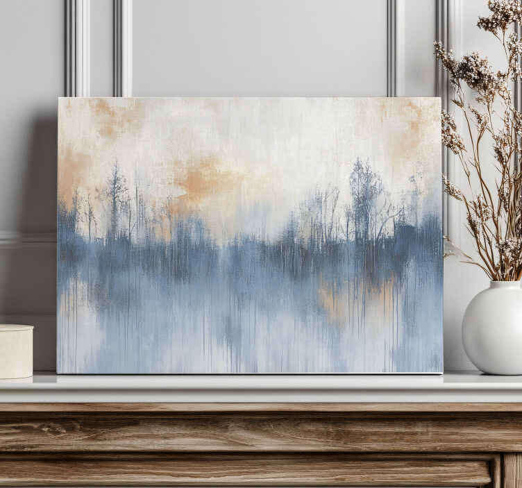 Cuadro paisajes bosque artístico - TenVinilo