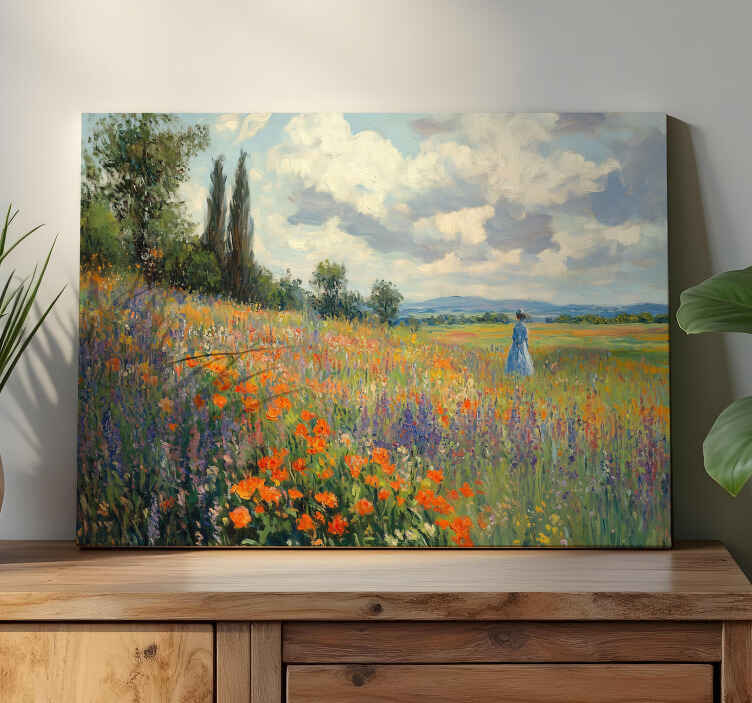 Cuadro paisajes campo de primavera - TenVinilo