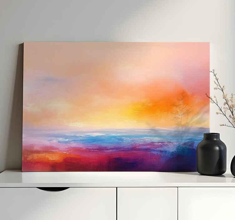 Tableau paysages coucher de soleil artistique - TenStickers