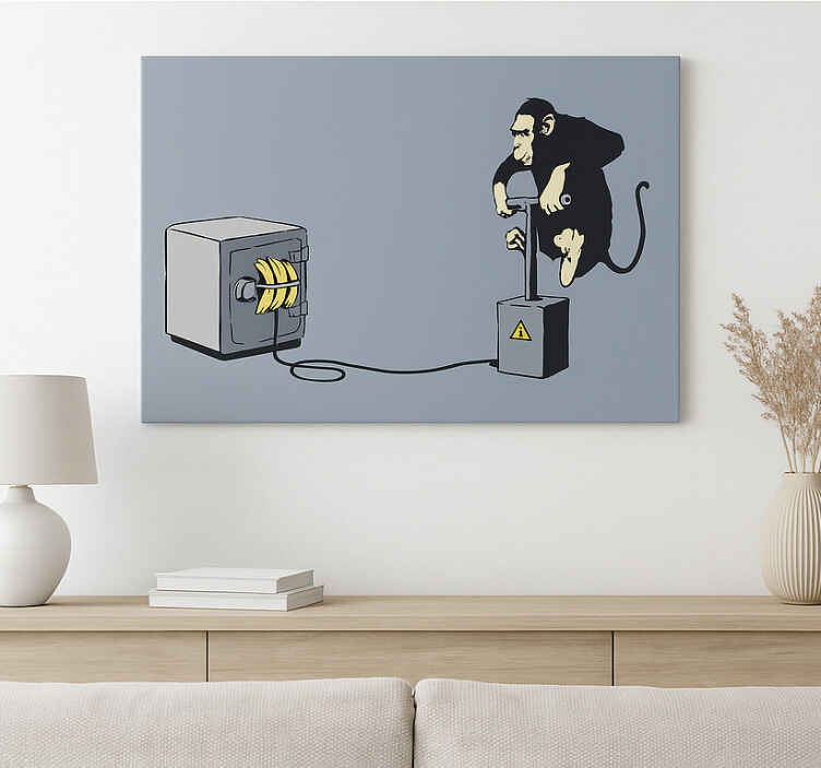 Tableau art détonateur de singe - TenStickers