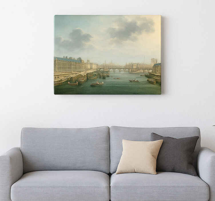 Leinwandbild Sport die wade flussabwärts - TenStickers