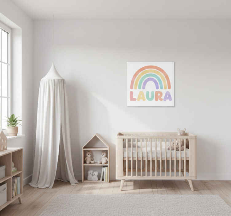 Slika na platnu djeca duge s imenom - TenStickers