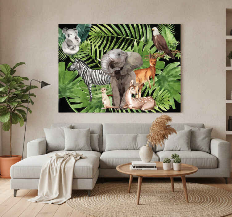 Wandbild elefant tierreich - TenStickers