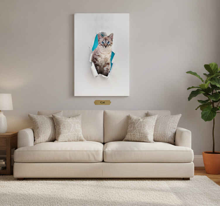 Wandbilder katzen für katzenliebhaber - TenStickers