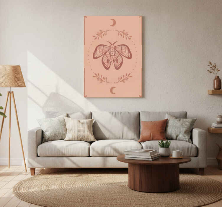 Obraz motýla v boho stylu - TenStickers