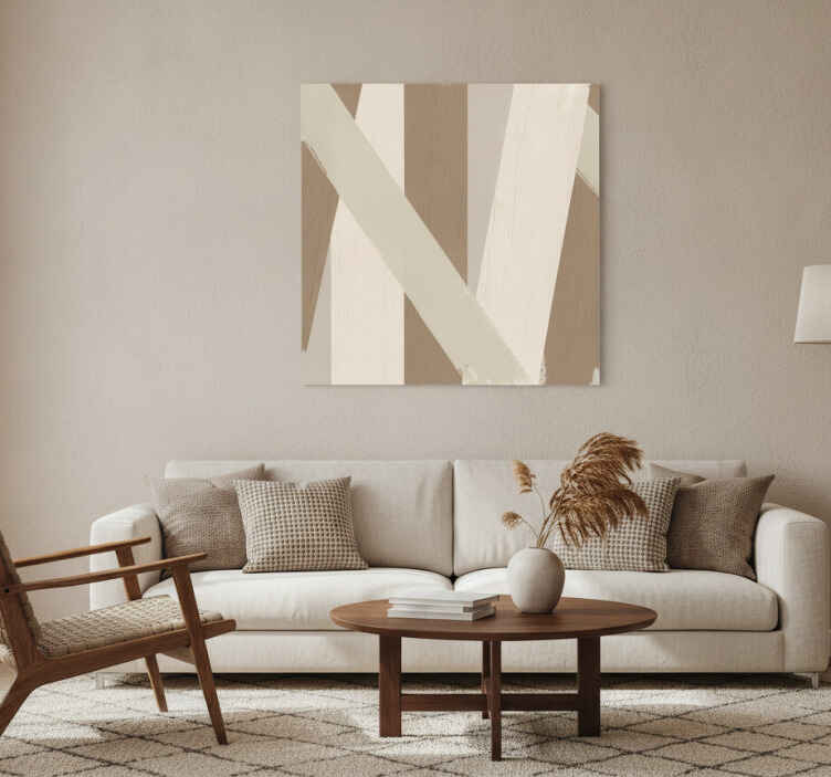Tableau beige arène de couleurs - TenStickers