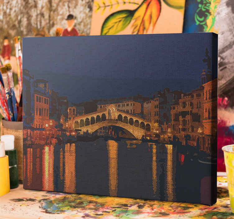 Quadro Citta E Paesi Canal Grande Venezia Tenstickers