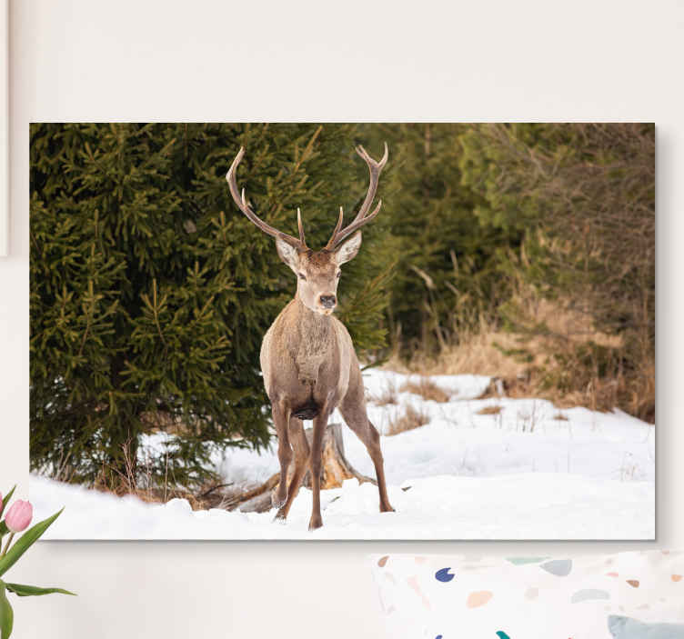 Canvas Canvas Pictures XXL Stag Picture Wall Art 15F0229340 
