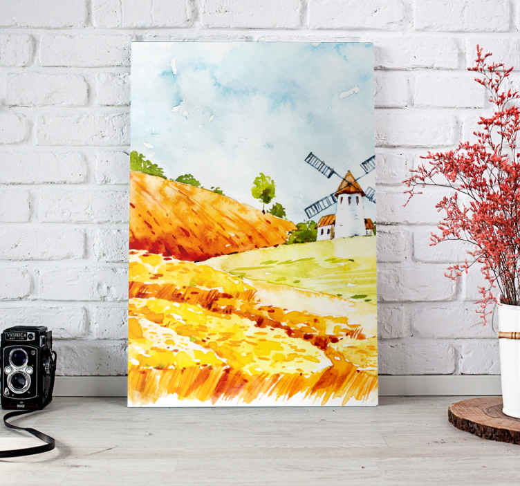 Quadro decorativo para sala Moinhos de vento - TenStickers