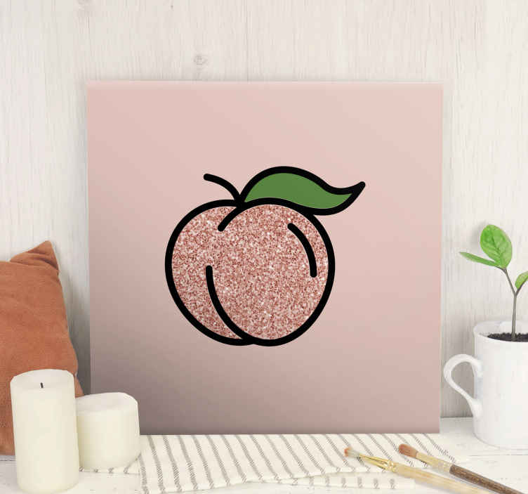 peach wall art