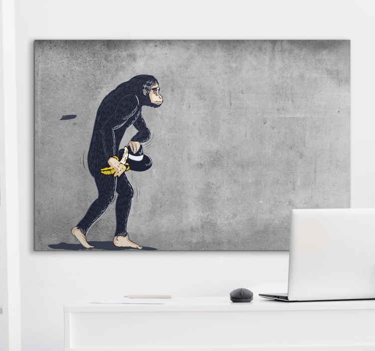 Monkey Music Banksy Canvas - TenStickers