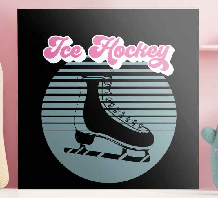Ice hockey skates teen canvas prints - TenStickers