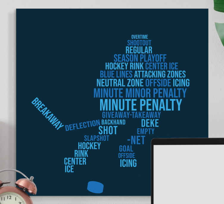 Ice hockey terminology teen canvas prints TenStickers
